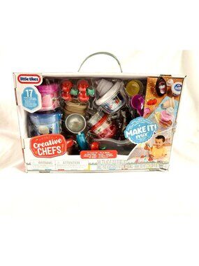 Little Tikes Creative Chefs Ice Cream Set Play Food 17 Pieces Kids